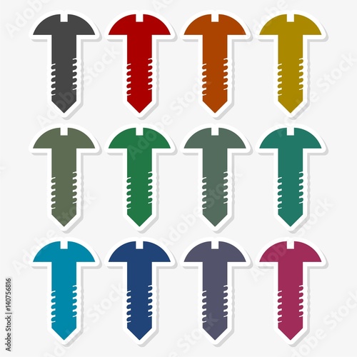 Bolt Icon Flat Graphic Design - Illustration