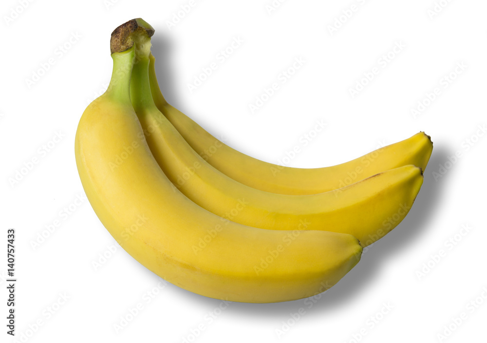fresh bananas isolated on white background fresh bananas isolated on white background
