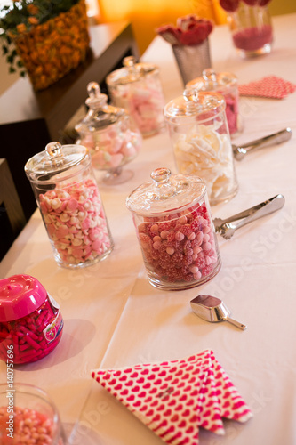 candybar on a wedding photo