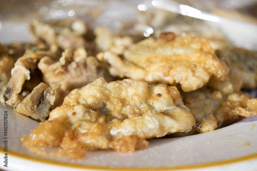 fried battered fritters of anchovies fried battered fritters of anchovies