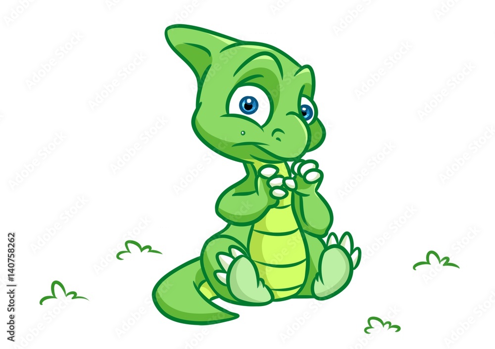 Obraz premium Dinosaur cartoon Illustrations isolated image animal character