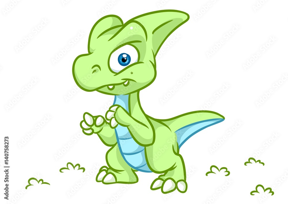 Naklejka premium Dinosaur cartoon Illustrations isolated image animal character