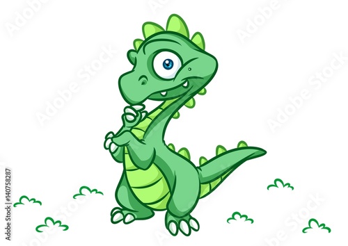 Dinosaur  cartoon Illustrations isolated image animal character