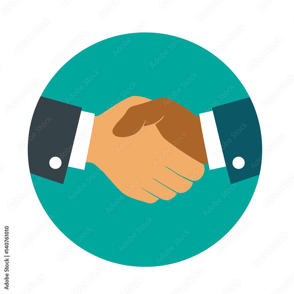 collar espina literalmente Handshake icon. Shake hands, agreement, good deal, partnership concepts.  Premium quality. Modern flat design graphic elements. Vector illustration.  ilustración de Stock | Adobe Stock