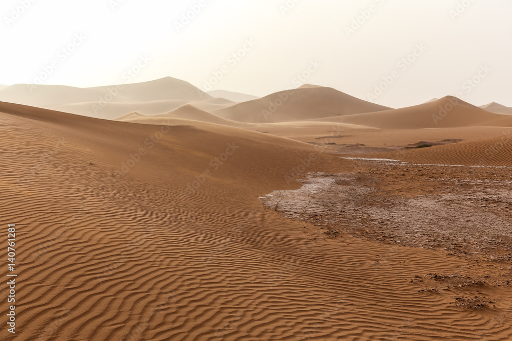 Landscape of Sahara desert in Morocco