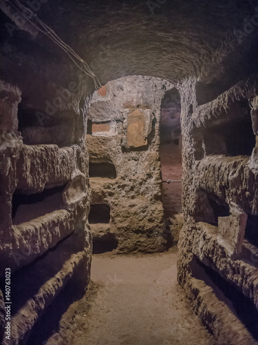 Catacombe di San Pancrazio under the basilica in Trastevere, Rome