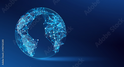 World map point. Vector 