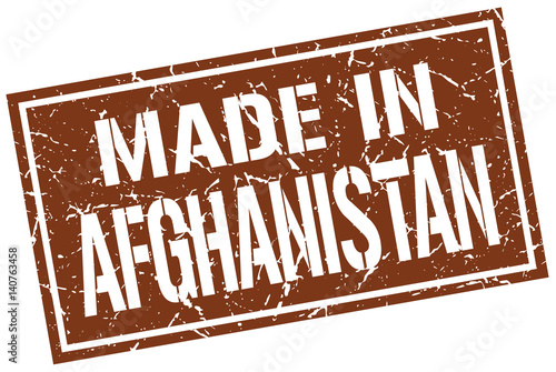 made in Afghanistan stamp