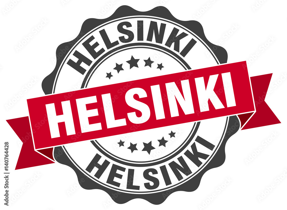 Fototapeta premium Helsinki round ribbon seal