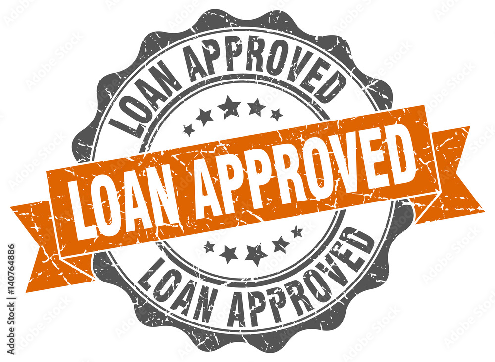 Obraz premium loan approved stamp. sign. seal