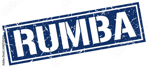 rumba square grunge stamp