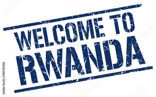 welcome to Rwanda stamp
