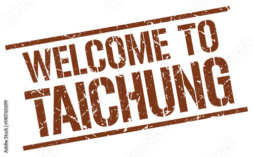 welcome to Taichung stamp