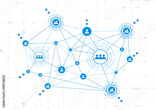 Connection technologies for business. Mixed media