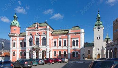 neo-baroque city hall, Ruzomberok, Slovakia photo