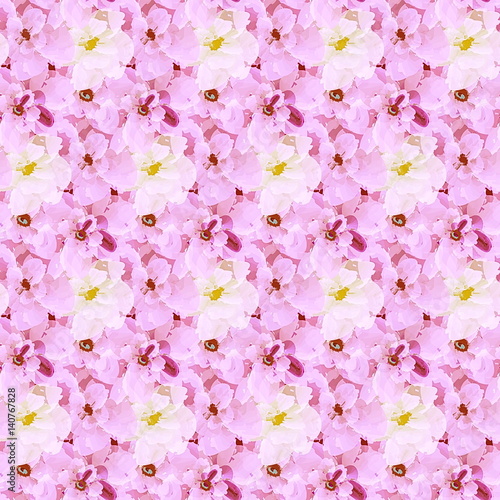 декоративный цветочный узор розовый бесшовный 