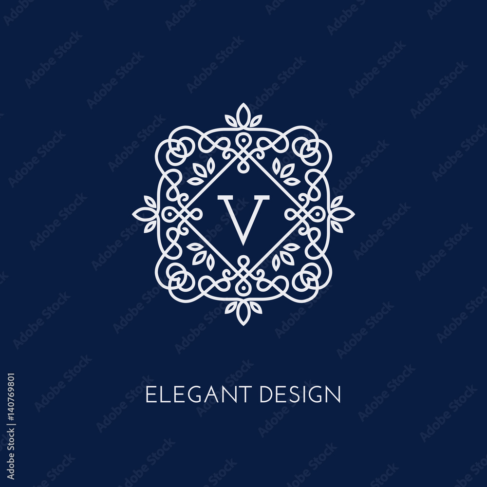 monogram design template