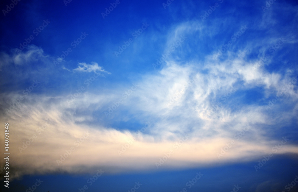 The skies and the clouds in the countryside of Thailand The skies and the clouds in the countryside of Thailand