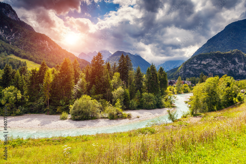  Location place: Triglav national park, Julian Alps. Slovenia, Europe.