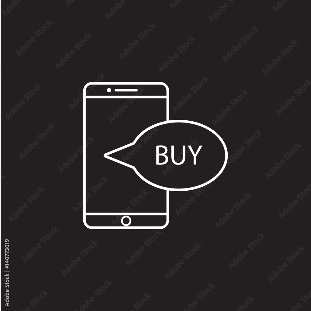 mobile payment line icon, outline vector logo illustration, linear pictogram isolated on black mobile payment line icon, outline vector logo illustration, linear pictogram isolated on black