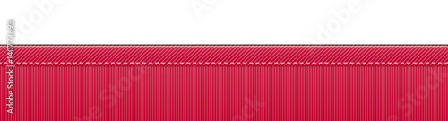 red textile layout element