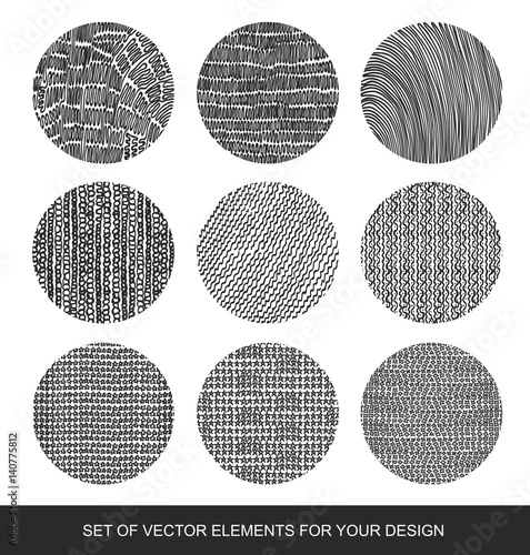 Collection of textures, brushes, graphics, design element. Hand-drawn. Abstract background. Modernistic Art.