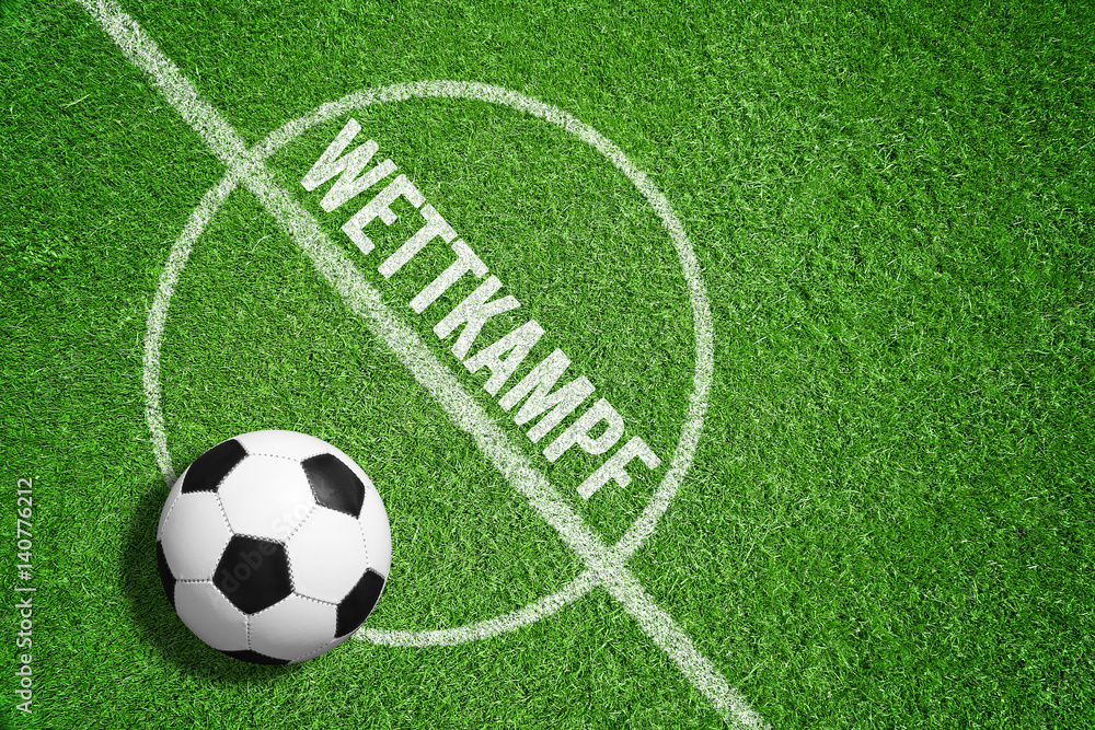 Obraz premium Wettkampf / Fußball / Rasen