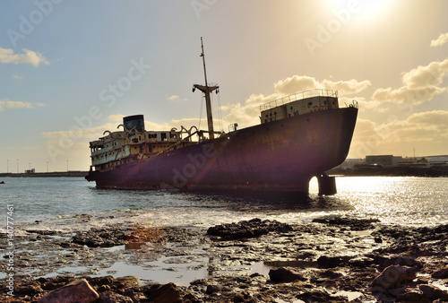 Принти на полотні Telamon aground boat in Lanzarote