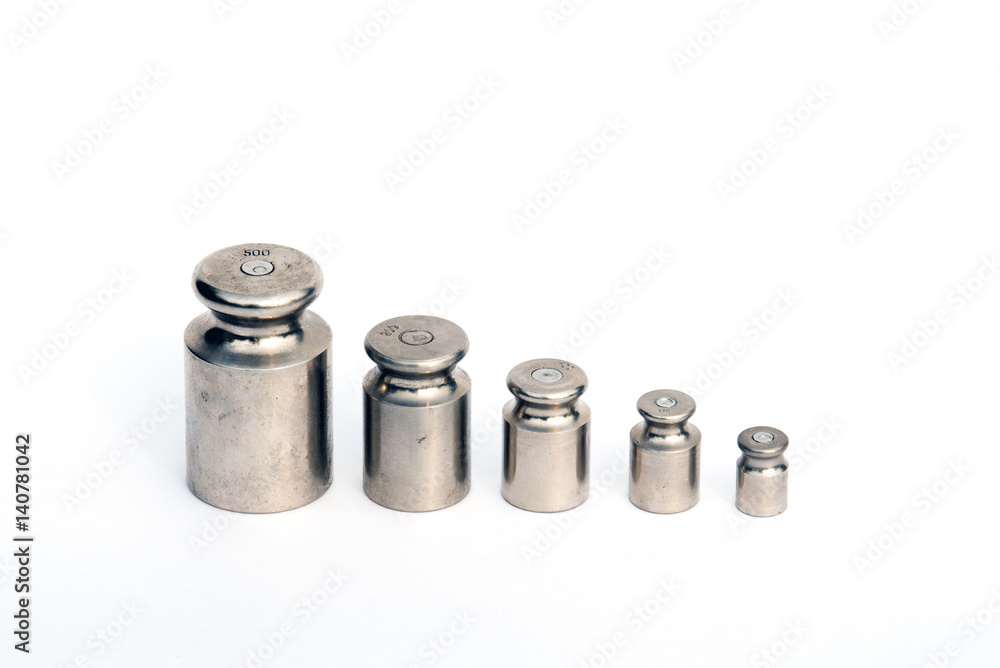 bobs (weights) for scales on a white background bobs (weights) for scales on a white background