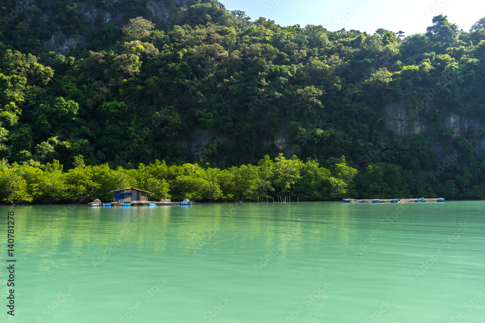 Obraz premium Fishing village in Khanom