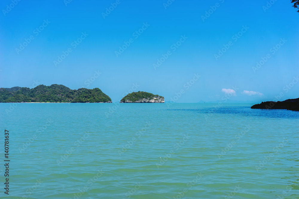Obraz premium Boat trip in Khanom , Nakhon Sri Thammarat Province, Thailand