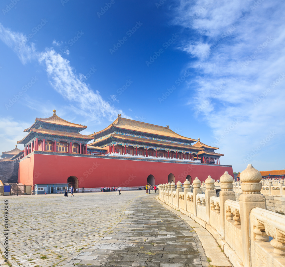 ancient royal palaces of the Forbidden City in Beijing,China ancient royal palaces of the Forbidden City in Beijing,China