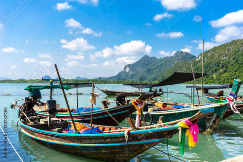Boats in Khanom  Thailand