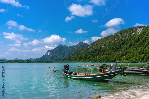 Boats in Khanom, Thailand