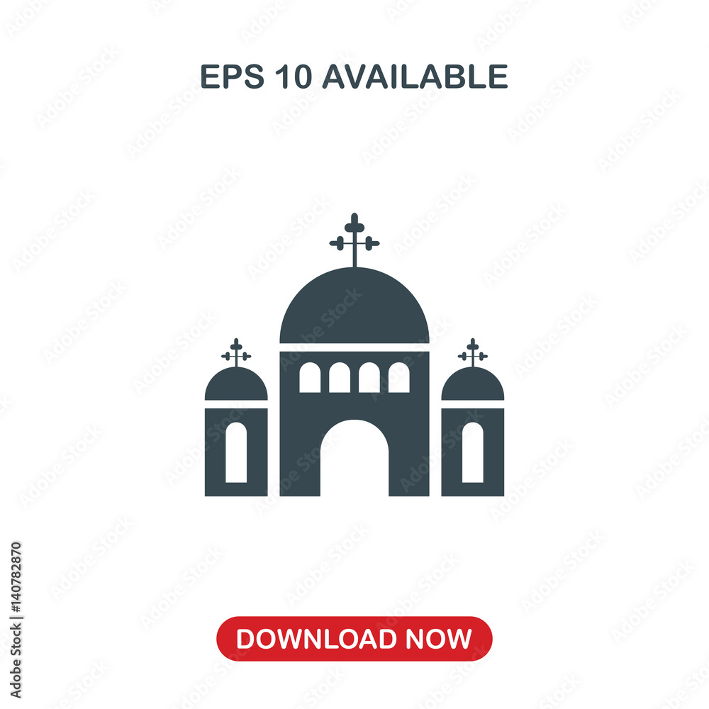 Church icon vector Church icon vector