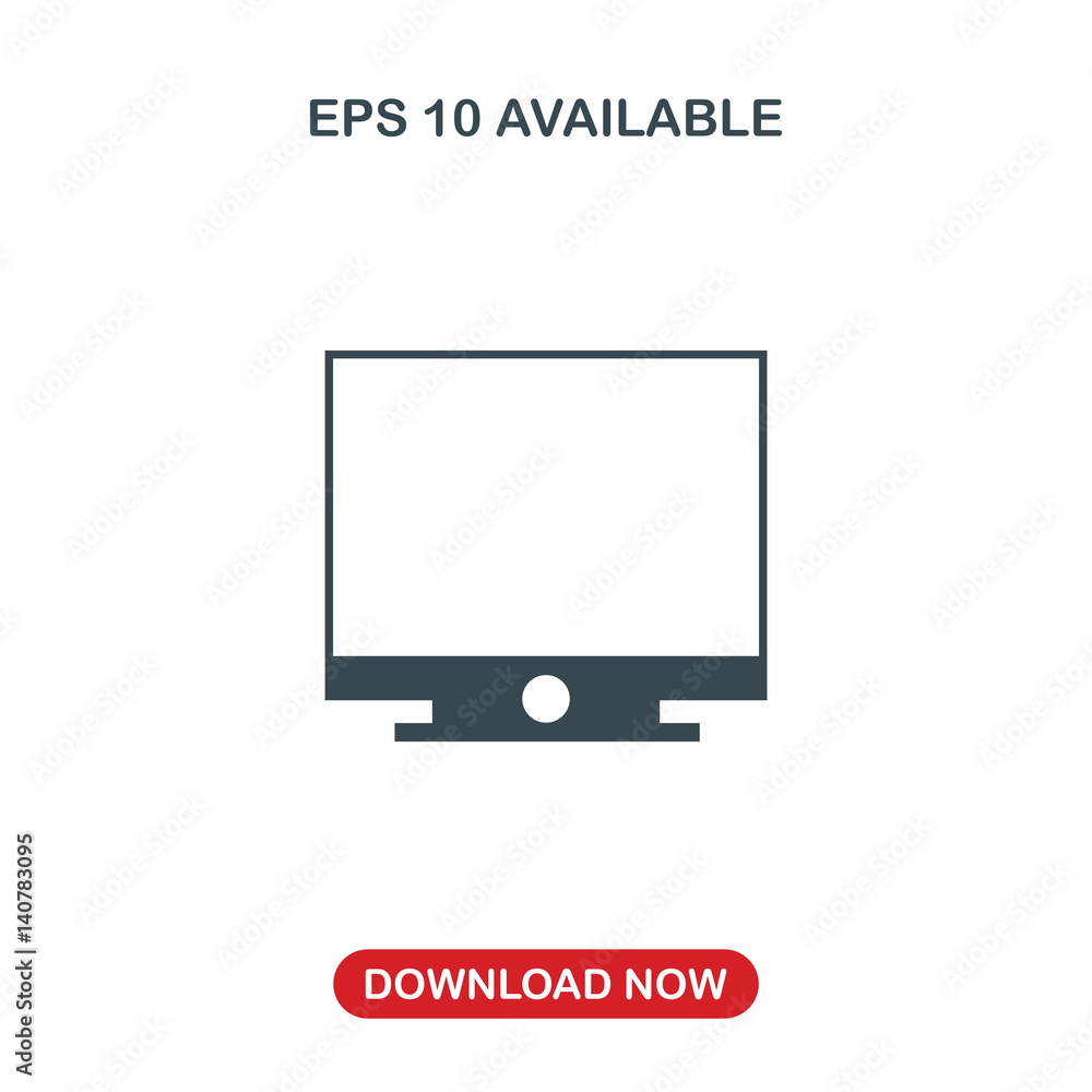 Screen icon vector