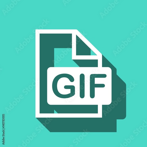 gif icon stock vector illustration flat design