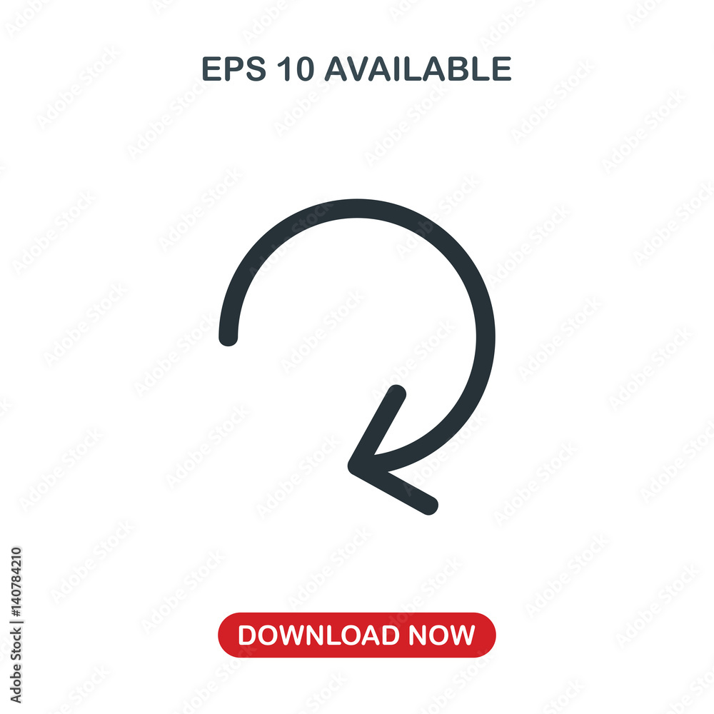 Rounded arrow icon vector Rounded arrow icon vector