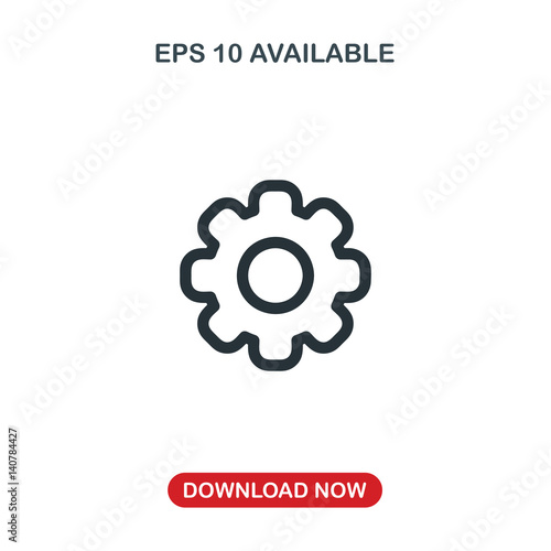 Settings icon vector