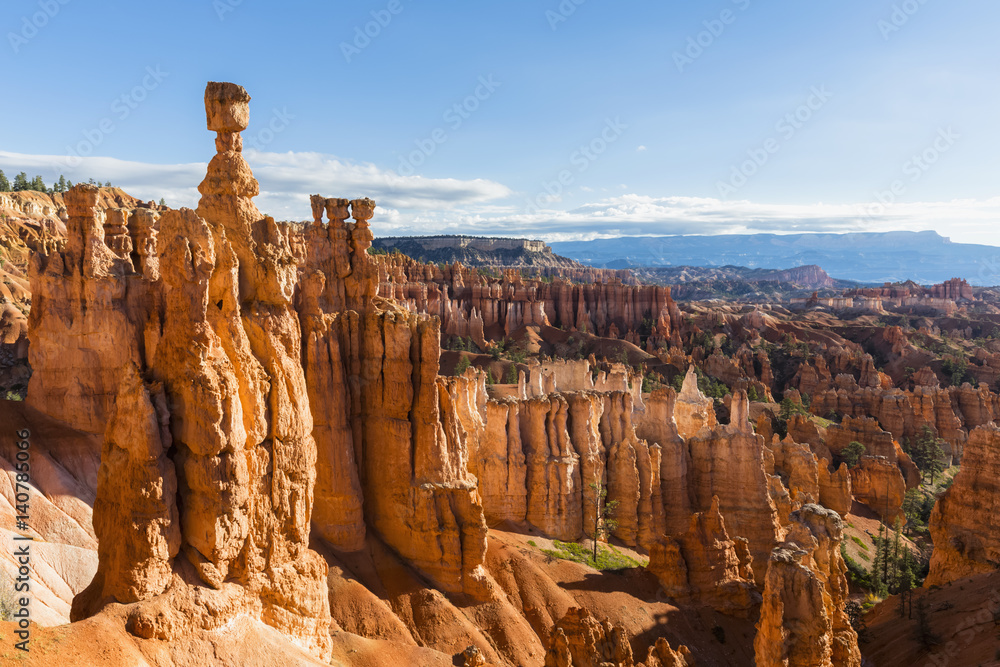 USA, Utah, Bryce Canyon National Park, hoodoos in amphitheater as seen from Navajo Loop Trail USA, Utah, Bryce Canyon National Park, hoodoos in amphitheater as seen from Navajo Loop Trail