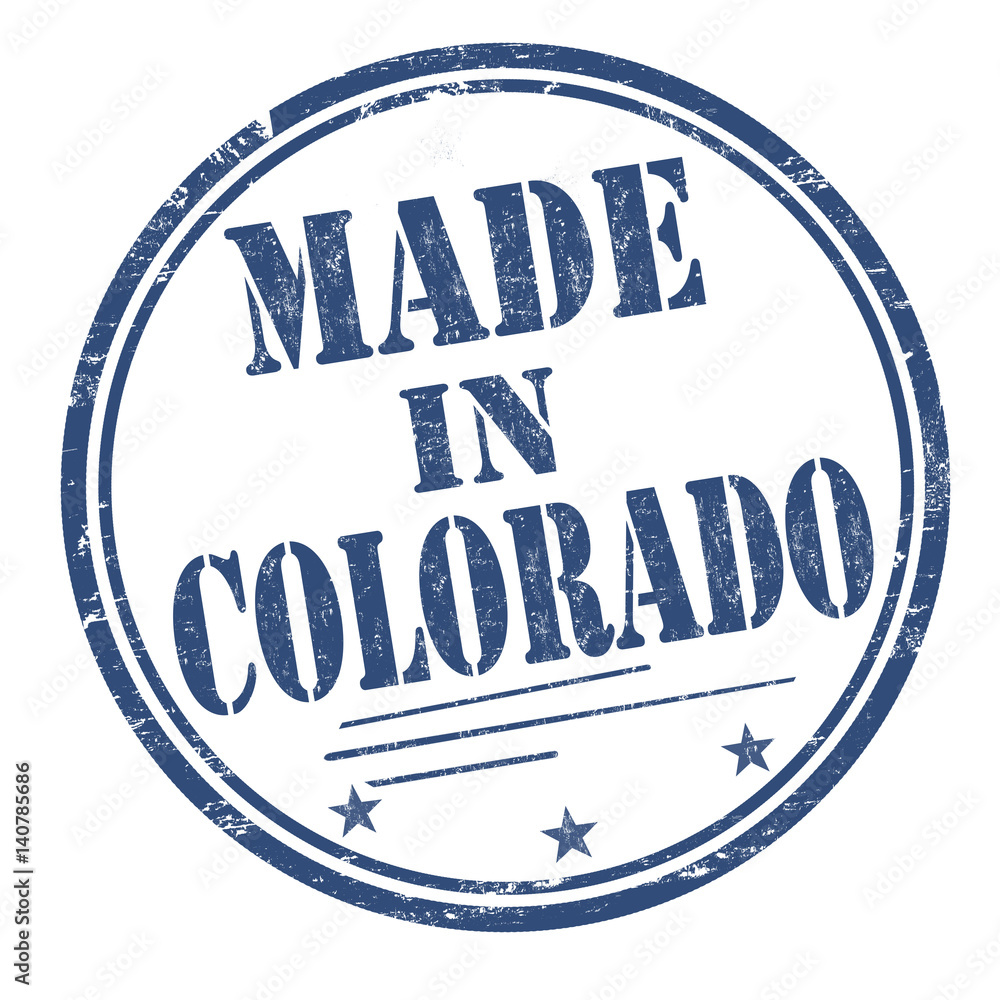 Made in Colorado sign or stamp