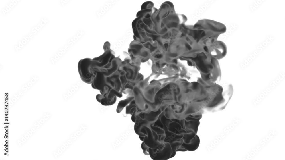 Abstract black Ink or smoke background with alpha mask. VFX Cloud of Ink for transitions, background, overlay and effects. For alpha channel use alpha matte. 3d render Ver 12 Abstract black Ink or smoke background with alpha mask. VFX Cloud of Ink for transitions, background, overlay and effects. For alpha channel use alpha matte. 3d render Ver 12