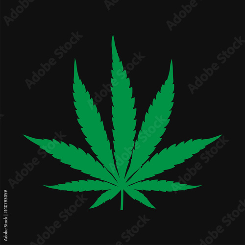Marijuana cannabis leaf