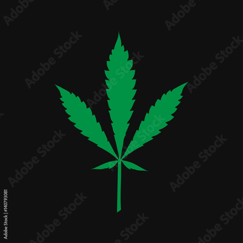 Marijuana cannabis leaf