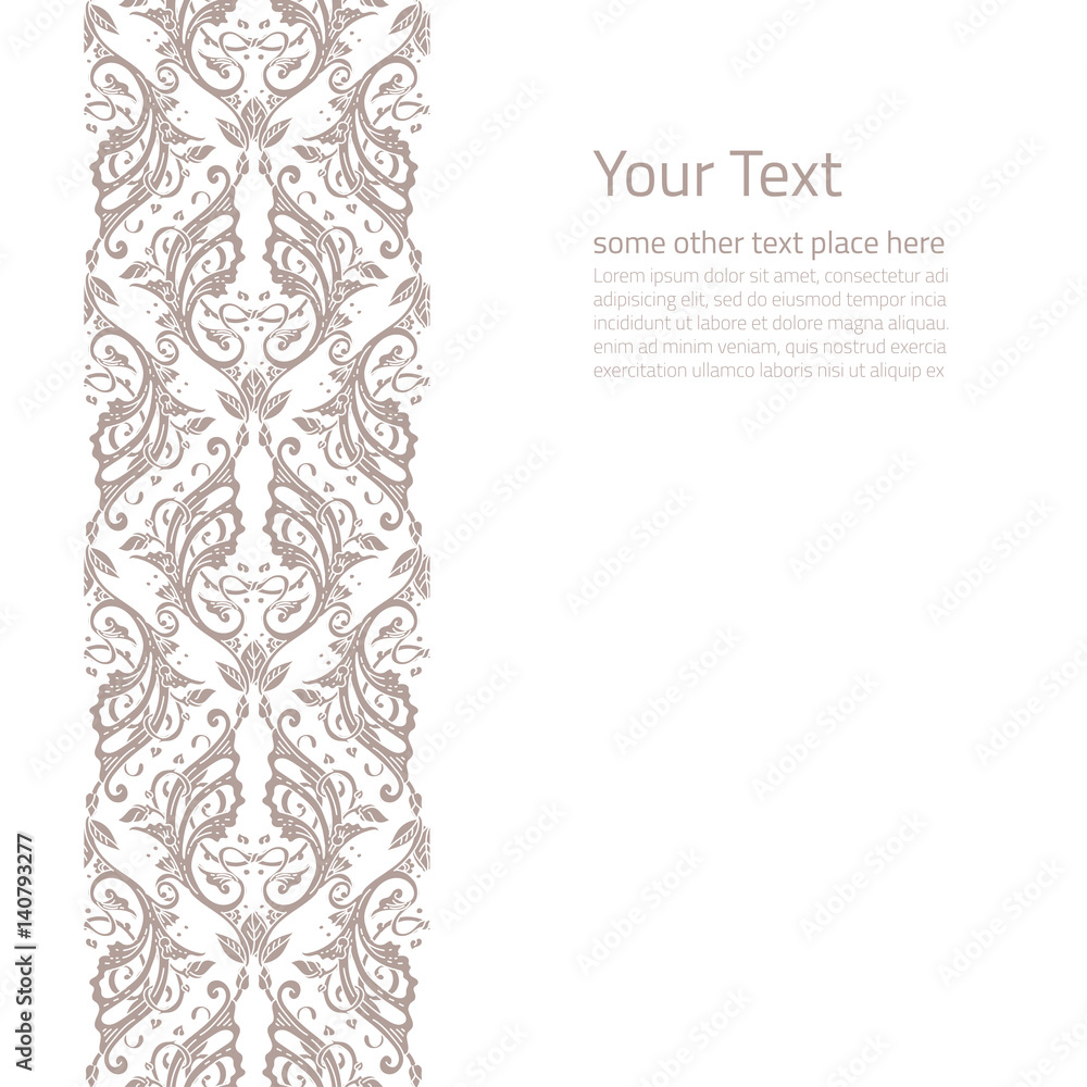 Fototapeta premium Vector ornate background