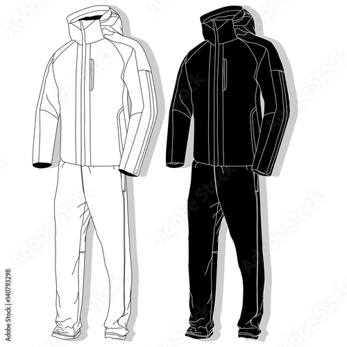 Sport suit isolated.