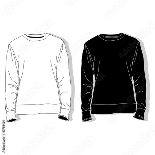 Sweatshirt set illustration.