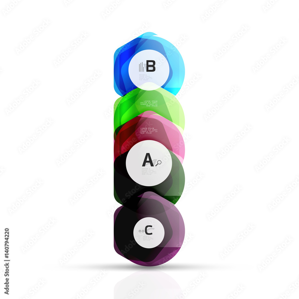 Abstract geometrical hexagon banner Abstract geometrical hexagon banner