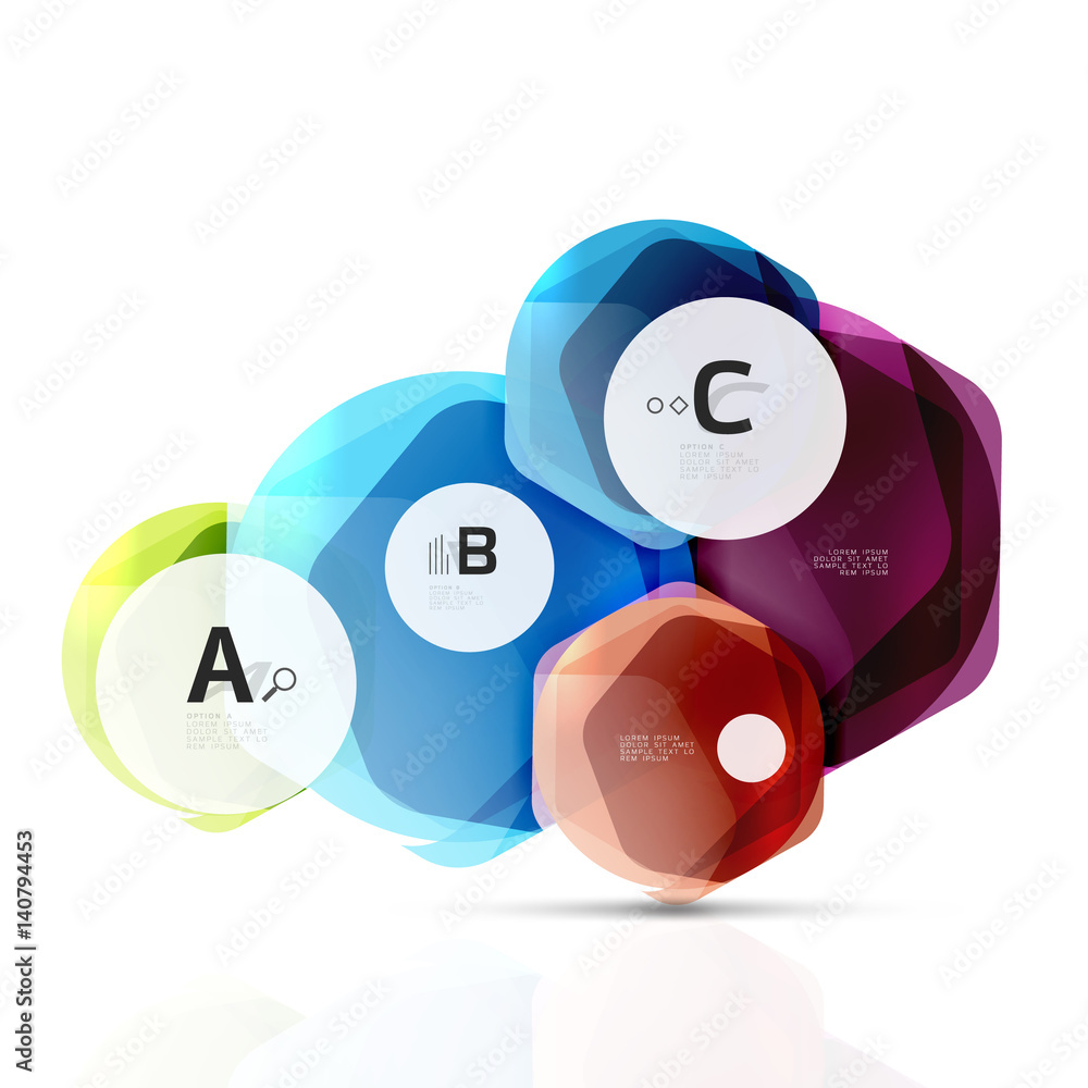Abstract geometrical hexagon banner Abstract geometrical hexagon banner