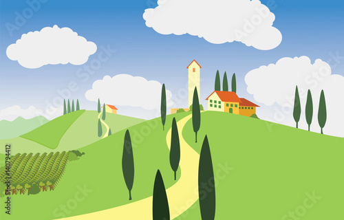 Tuscany landscape
